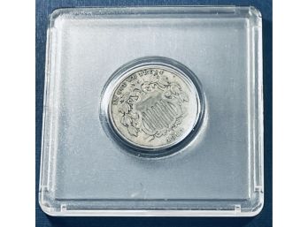 1883 SHIELD NICKEL COIN - XF - NICE COIN!