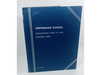 LOT (18) JEFFERSON NICKEL COINS -1939-1960- IN WHITMAN COIN FOLDER