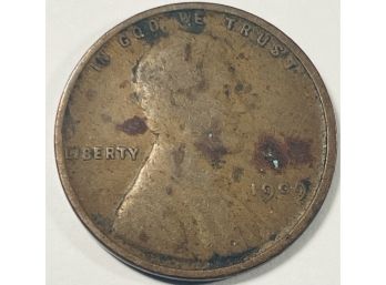 1909 LINCOLN WHEAT CENT PENNY COIN