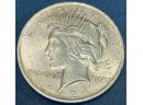 1924 SILVER PEACE DOLLAR COIN