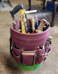 Plastic Bucket With Tool Organizer & Tools
