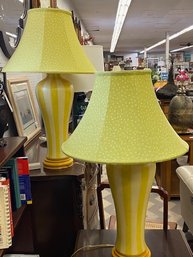 Vintage Yellow Lamps