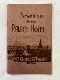 Guide Of Milan, Souvenir An Das Palace Hotel, Written In German