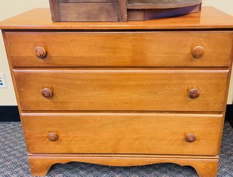 Vintage Wooden Dresser From Merrimac Cabinet Shop - STURDY And Beautiful!