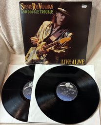 Stevie Ray Vaughan And Double Trouble Live Alive Vinyl 2 LP Promo
