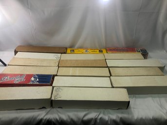 Table Lot Of Boxes Of 90s Cards, Some Full Sets