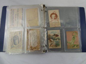 Binder With 60 Vintage Trade Cards