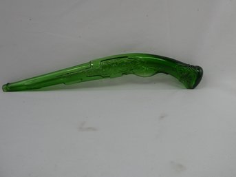 Vintage Barsottini Vino Rosso Green Glass Rifle Wine Bottle Italy Decanter