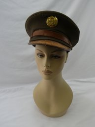 Vintage Army Hat / 'US Army All Wool Garrison Cap' / Size 7-18