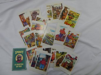 (Set Of 28) Smokey Bear 50th Anniversary Cards