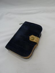 Vintage Griffon Manicure Set In Blue Velvet Case / As Found