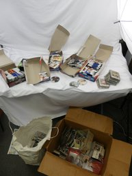 Large Box Lot Of Sports Cards - As Found!
