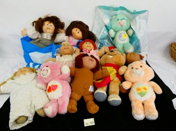 Two Large Bags Of Plush / Cabbage Patch Dolls And Others!