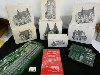 (Lot Of 12) Dept 56 Heritage Village Collection PLUS Accessories / Dickens Village Series