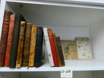 Very Nice Shelf Lot Of Old And Wonderful Books!  1800's - Some Leather