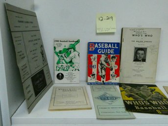 Small Lot Of Vintage Baseball And Other Paper