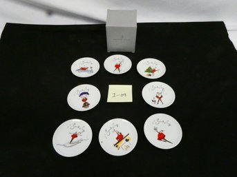 Pottery Barn Santa Baby Coasters - Set Of 8