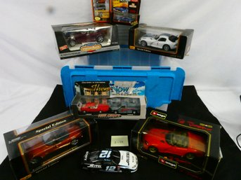 Nice Lot Of 9 Metal Collectors Muscle  Cars! Most New In Box.