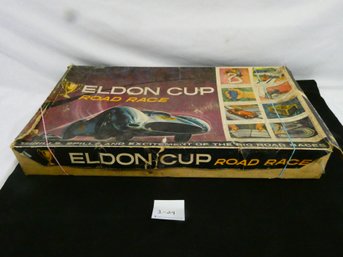 VINTAGE 1962 ELDON CUP ROAD RACE SLOT CAR RACE SET!