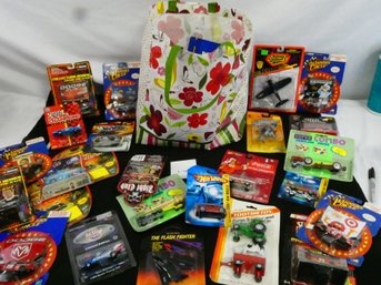Bag Lot Of 30 Unopened Toys! Variety, Nascar, Matchbox, Disney And More!