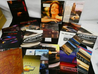 Lot Of 20 Chevy Car And Truck Brochures. 1981-2001