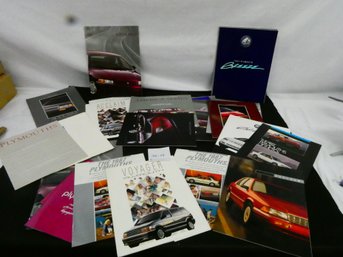Lot Of Plymouth Brochures. 1985-1997  31 Total A Few Duplicates