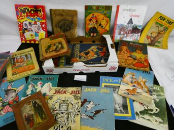 Tray Lot Of Vintage Children's Books!