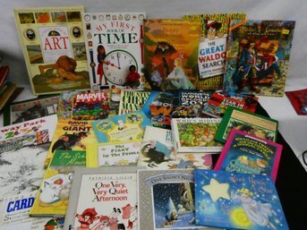 Box Lot Of 50 Clean Children's Books!! Hardback And Paperback! Wide Variety