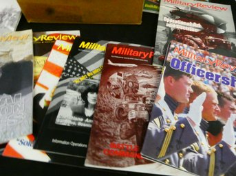 Box Lot Of Military Review Magazines. 1980's Forward - Excellent Condition -  Box 12 X 9 X 9