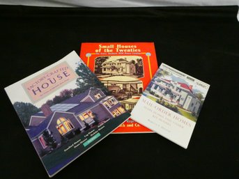 (Lot Of 3) Softcover Books Related To House Design Both Past And Current (relatively) - Please See Description