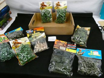 9 Unopened Packages Of Plastic Military Action Figures!