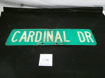Metal Street Sign! CARDNIAL DR  24' X 6'