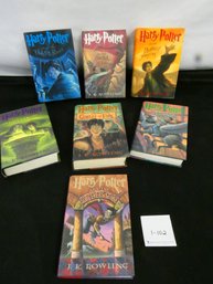Very Nice Lot Of 7 Hardback Harry Potter Books! -- All 'First American Editions'!