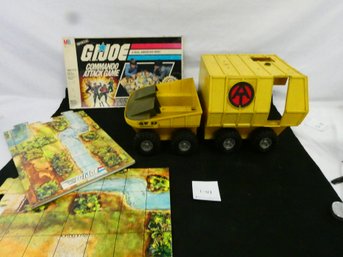 GI Joe Adventure Team - 1972 Hasbro AT II Experimental Mobile Support Vehicle And Game Board.