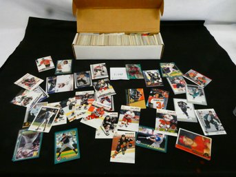 Box Lot Of Sports Cards! Hockey, Baseball, And Basketball. Box Is 14.5 Long
