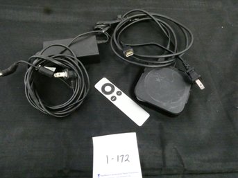 Apple TV W/cords And Remote. Untested