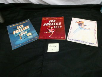 (Lot Of 3) Ice-Capades Of 1944 And Ice Follies Of 1945 And 1946 Programs