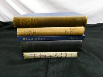 (Lot Of 5) Vintage Hardcover Books On Nautical Matters - Two Signed!