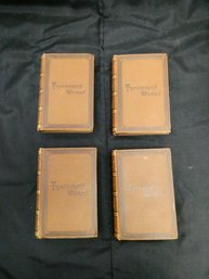 (Lot Of 4) Thackeray's Works Published By T Y Crowell & Co / Paris Sketch Book - Vanity Fair - The Virginians