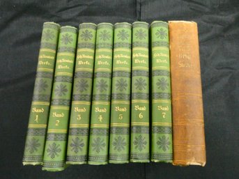 (Complete Set Of 7 Volumes) Samtliche Werke Von Fritz Reuter / 1896-1897 (GERMAN LANGUAGE)