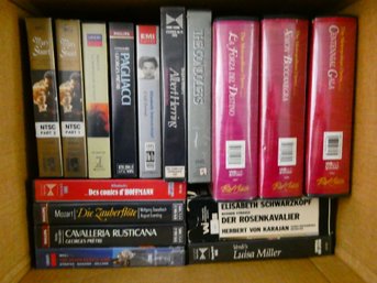(Lot Of 25) Opera VHS Tapes - Mostly 1990s