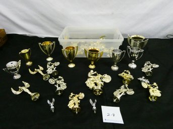 Lot Of Trophy Tops And Parts.