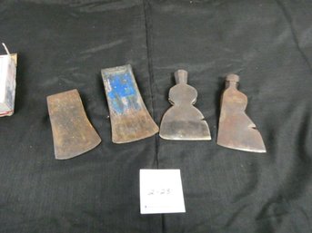 Lot Of 4 Ax And Hatchet Heads.