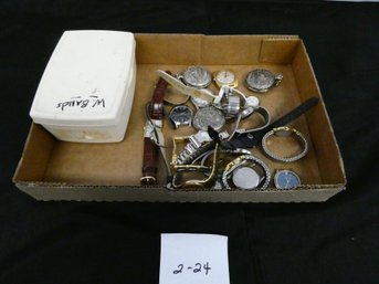Nice Lot Of Watches And Watch Parts!