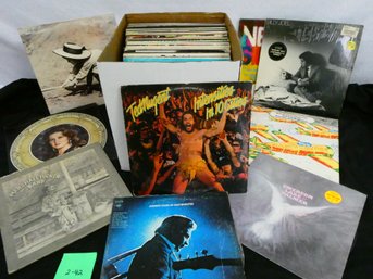 Box Lot Of Records!! 50 Or More Of Various Artists!