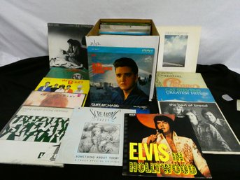 Box Lot Of Records! 35 Plus, Nice Mix Of Artists!!