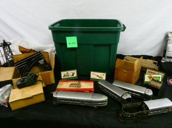 Nice Lot Of Vintage Train Cars, Transformers, And Building Kits!