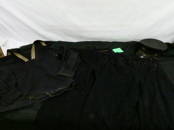 Lot Of Vintage Navy Uniform Items! Pants, Shirt, Hat And Jacket