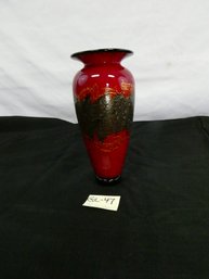 Beautiful Signed Michael Nourot Handblown Art Glass Vase