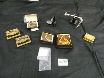 Nice End-of-consignment Lot Of Jewelry And Metal Desk Items